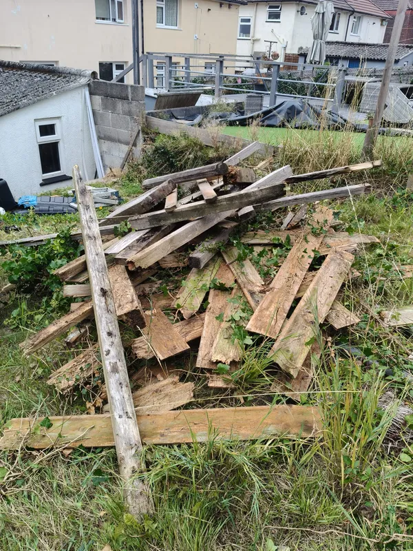 Before rubbish removal in Penzance